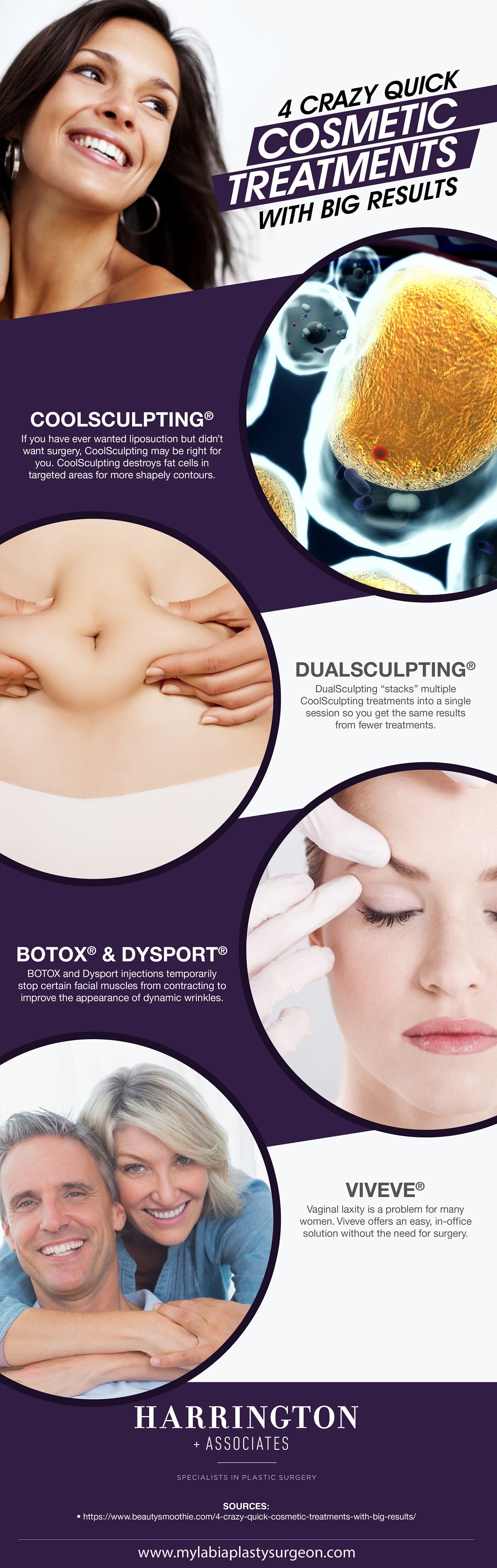 4 Crazy Quick Cosmetic Treatments with Big Results [Infographic] img 1