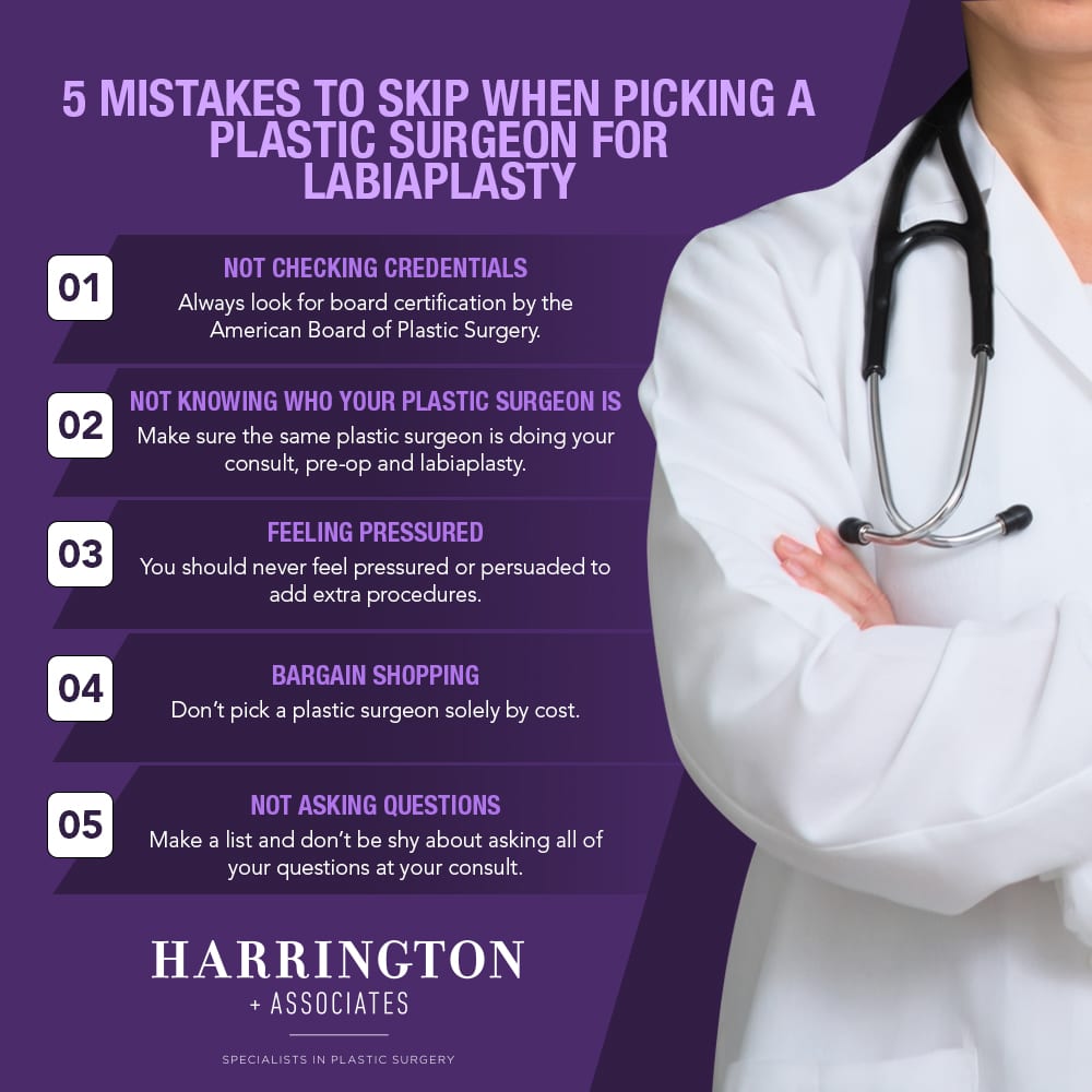 5 Mistakes To Skip When Picking A Plastic Surgeon For Labiaplasty [Infographic]